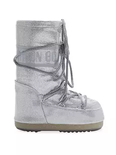 Ботинки Girl&apos;s Icon с блестками Moon Moon Boot, цвет silver