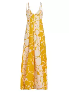 Платье макси с цветочным принтом и двумя бретелями Swf, цвет whirlwind
