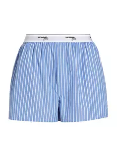 Классические шорты-боксеры в полоску Hommegirls, цвет blue white stripe