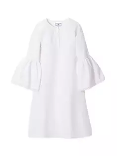 Фланелевая ночная рубашка Seraphine для маленьких девочек, маленьких девочек и девочек Petite Plume, белый
