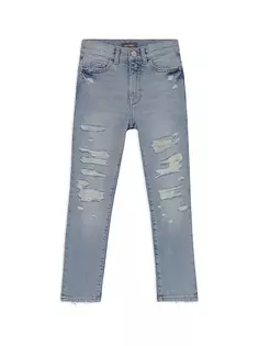 Прямые джинсы Emie с высокой посадкой для маленьких девочек и девочек Dl1961 Premium Denim, цвет ice