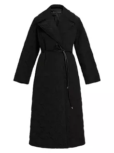 Стеганое пальто Perfetto с поясом Marina Rinaldi, Plus Size, черный