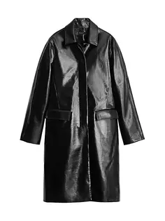Пальто Morin из искусственной кожи Rag &amp; Bone, черный