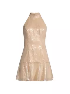 Мини-платье Rochel с пайетками Milly, золото