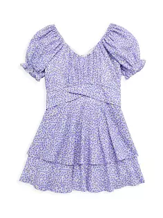 Платье Далилы для девочки Katiej Nyc, цвет lilac floral combo
