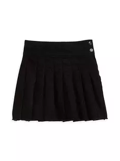 Плиссированная теннисная юбка для девочки Tractr, черный