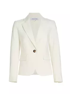 Однобортный пиджак Tyra Dickey Veronica Beard, цвет off white