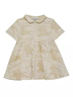 Мини-платье Aggie EKD для маленьких девочек и маленьких девочек Burberry, цвет pale cream