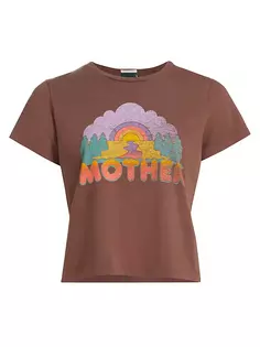 Укороченная футболка The Boxy Goodie Goodie Mother, цвет mother sunset