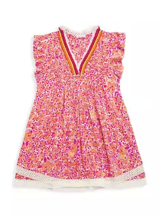 Мини-платье Sasha для маленьких девочек и девочек Poupette St Barth, цвет pink net