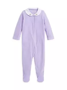 Детская велюровая футболка Polo Ralph Lauren, фиолетовый