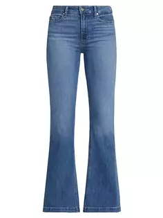 Расклешенные джинсы Genevieve со средней посадкой Paige, цвет perspective