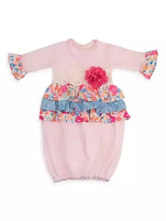 Платье Bandera Blossom для девочки Haute Baby, розовый