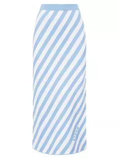 Юбка макси в полоску Giovanni Staud, цвет blue seashore stripe