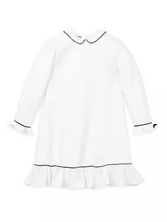 Ночная рубашка Sophia для маленьких девочек, маленьких девочек и девочек Petite Plume, белый