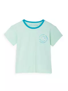 Свободная футболка Active для маленьких девочек и девочек Rockets Of Awesome, цвет washed mint