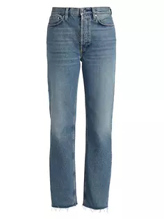 Классические прямые джинсы со средней посадкой Toteme, цвет vintage wash
