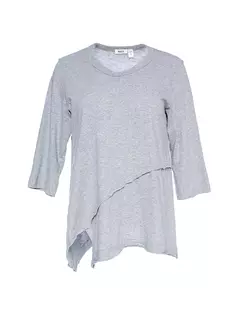 Рубашка с перекрещенным краем и рукавами три четверти Wilt, серый