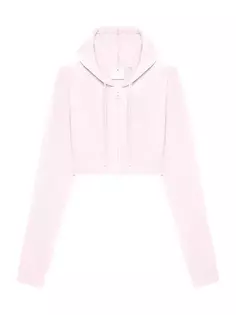 Укороченная спортивная куртка интерлок Courreges, цвет powder pink