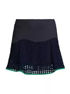 Сетчатая командная юбка L&apos;Etoile Sport, темно-зеленый