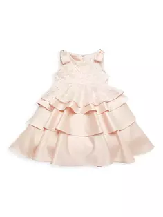 Многоуровневое платье без рукавов для маленьких девочек и девочек Joan Calabrese, цвет ivory petal
