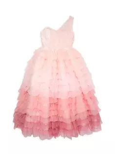 Платье с эффектом омбре для маленьких девочек и девочек Christian Siriano, цвет mauve blush