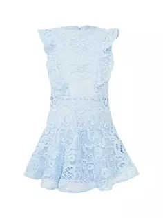 Кружевное платье Sadie для девочек Bardot Junior, цвет sky blue