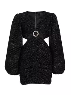 Мини-платье Echo с кристаллами и вырезами Line &amp; Dot, черный