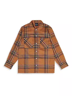 Рубашка Crossfell для маленьких мальчиков и мальчиков Barbour, цвет mustard