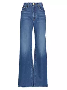 Приталенные широкие джинсы Faye с высокой посадкой Derek Lam 10 Crosby, цвет mercer