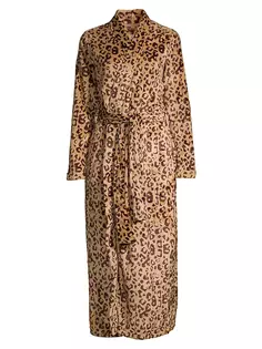 Флисовый халат Marlow с двойным лицом Ugg, цвет live oak leopard