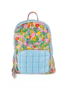 Слоеный рюкзак с цветочным принтом для девочки Bari Lynn, мультиколор
