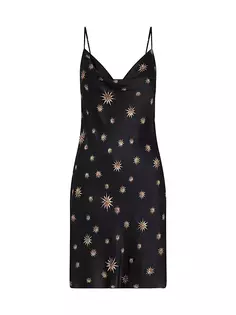 Звездное шелковое платье-комбинация Camilla, цвет soul of a star gazer