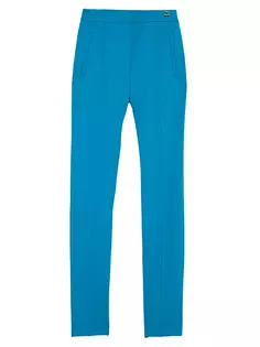 Узкие брюки Cortina с карманами на молнии Callas Milano, синий