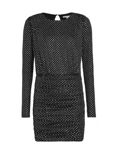 Мини-платье Jessel Diamante со сборками Veronica Beard, черный