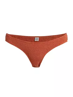 Низ бикини со сборками Toteme, цвет burnt orange