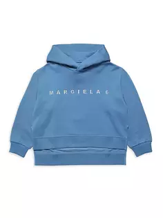 Толстовка с вышитым логотипом Little Kid&apos;s &amp; Kid&apos;s Mm6 Maison Margiela, синий