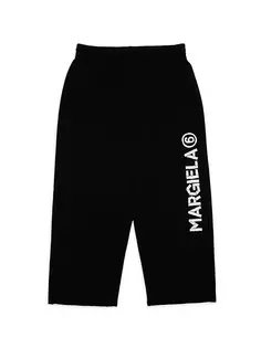 Спортивные штаны с логотипом Little Kid&apos;s &amp; Kid&apos;s Mm6 Maison Margiela, черный