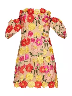 Мини-платье Stephanie с цветочной вышивкой As It May, мультиколор