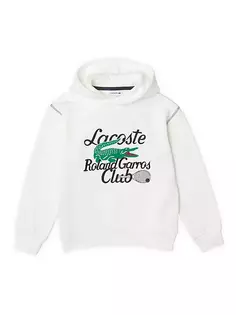 Толстовка Little Kid&apos;s Roland Garros Club Lacoste, цвет flour