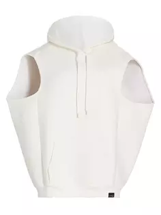 Свободное худи без рукавов Courreges, цвет heritage white