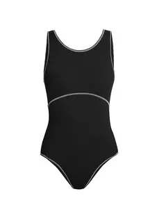 Цельный купальник Vitesse с контрастной строчкой Eres, цвет noir silk
