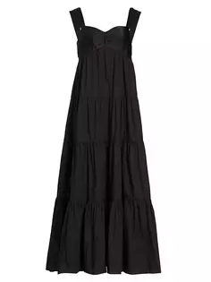 Многоярусное платье макси Debra As It May, черный