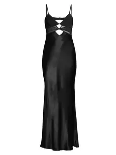 Платье-комбинация макси Ashton с вырезами Bec &amp; Bridge, черный
