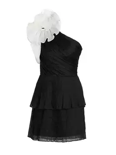 Мини-платье Merriment Upscale с розочкой Elliatt, белый