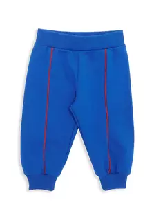 Флисовые спортивные штаны для маленьких мальчиков и мальчиков Versace, цвет bright blue