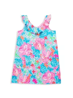 Мини-платье Alessa для маленьких девочек и девочек Lilly Pulitzer Kids, синий