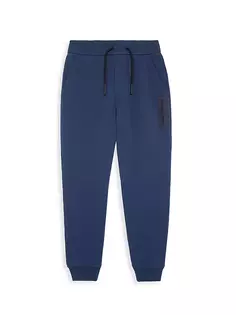 Спортивные штаны с логотипом Little Boy&apos;s и Boy&apos;s Emporio Armani, синий