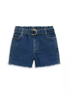 Джинсовые шорты Lucy для девочек с поясом в бумажном пакете Dl1961 Premium Denim, цвет capetown
