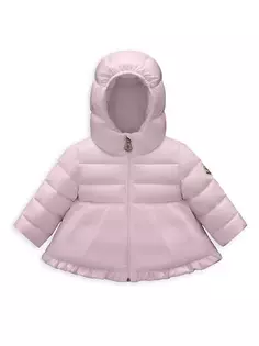 Пальто Odile с капюшоном для маленьких девочек Moncler, розовый